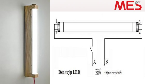 cách tự lắp đèn tuýp led