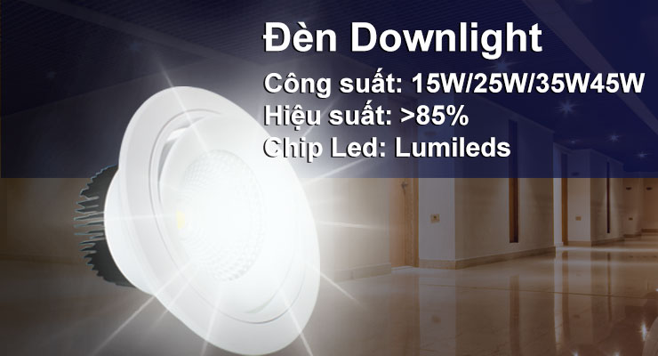 Đèn led downlight MES chất lượng cao