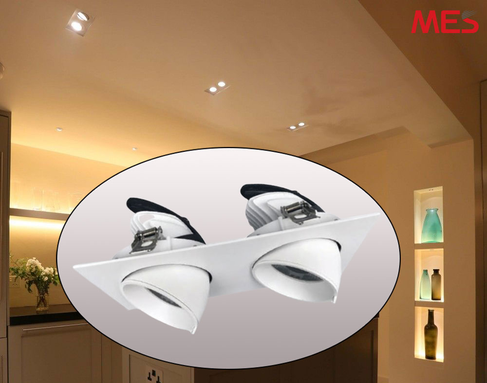 đèn led downlight âm trần đôi